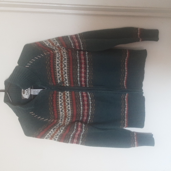 Vintage Y2K Dated 2003 Ramie Zippered Cardigan Sz M - Picture 1 of 7